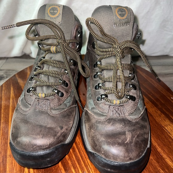 Timberland Brown Men’s US 8.5 Waterproof Anti Fatigue Trail Hiking Mid Boots - Picture 2 of 11